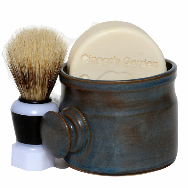 Wet shaving handmade soap mug shave brush
